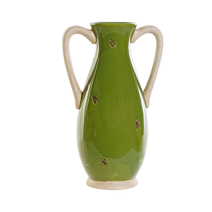 Vaza Toulouse din ceramica verde 27 cm